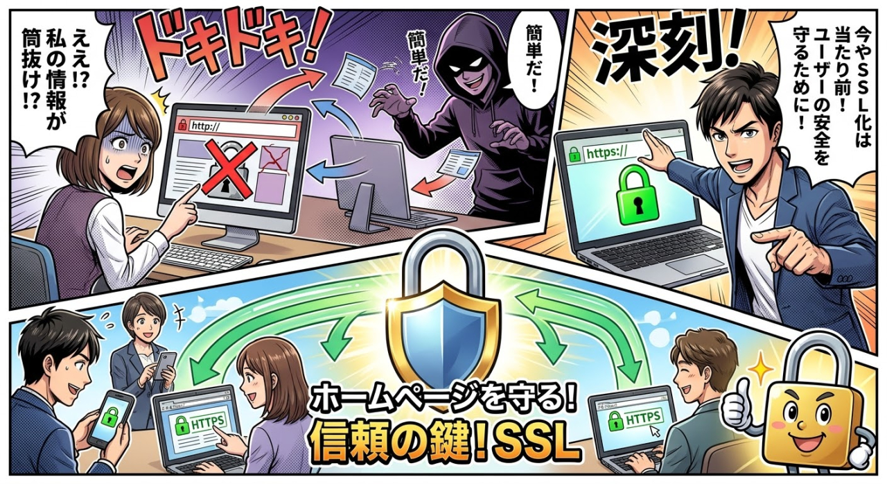 ホームページのSSL化（https）が必須な理由をわかりやすく解説します！