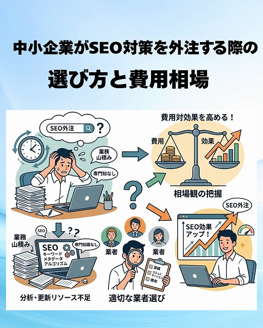 中小企業がSEO対策を外注する際の選び方と費用相場
